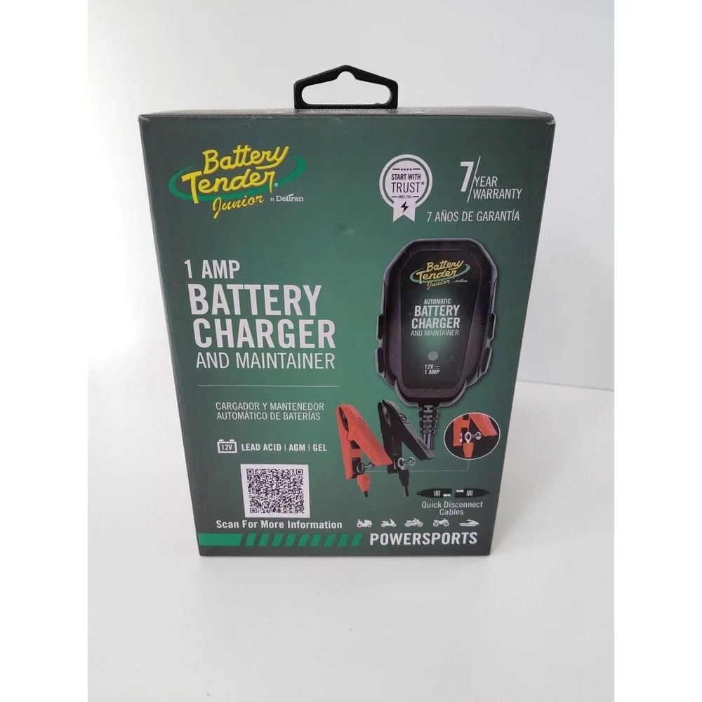 Battery Tender Junior 1 Amp 12V Selectable Battery Charger & Maintainer Open Box
